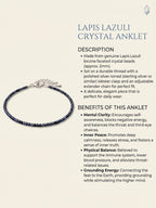 The LAPIS LAZULI Crystal Anklet