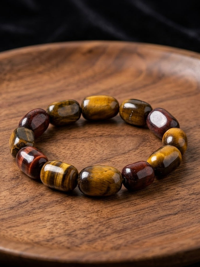 The TUMBLE TIGER'S EYE Bracelet (Lab Certified)