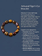 The TUMBLE TIGER'S EYE Bracelet (Lab Certified)