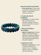The Elegant BLUE APATITE Bracelet (Lab Certified)