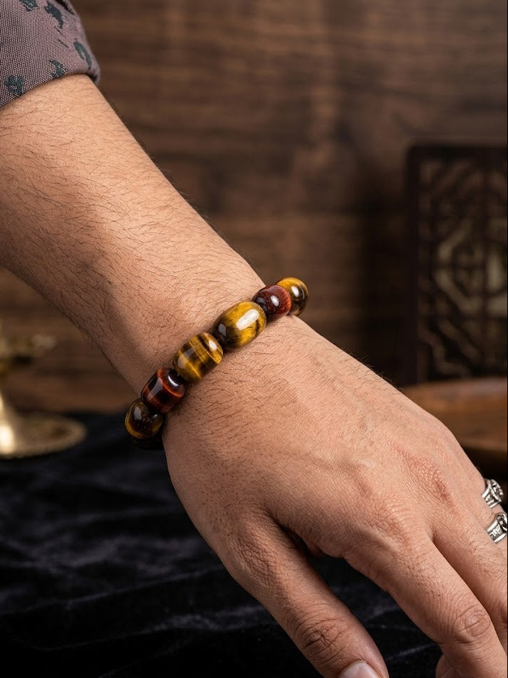 The TUMBLE TIGER'S EYE Bracelet (Lab Certified)
